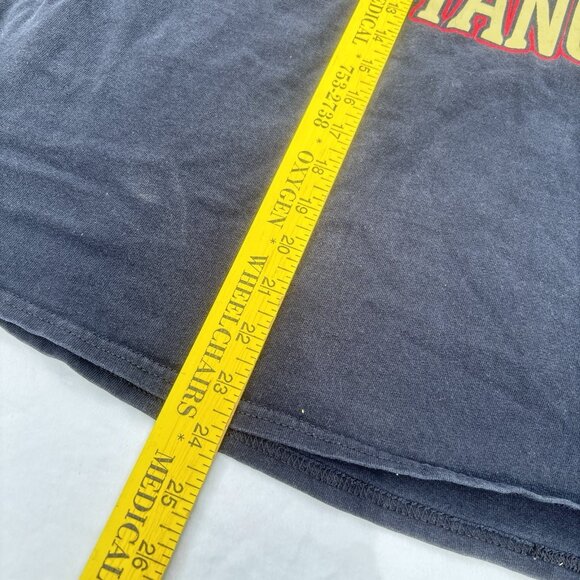 GILDAN Heavy 100% Cotton TearAway Long Sleeve Unisex LARGE Black Graphic Tee - Picture 11 of 16